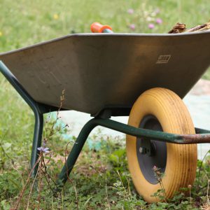 Empty wheelbarrows