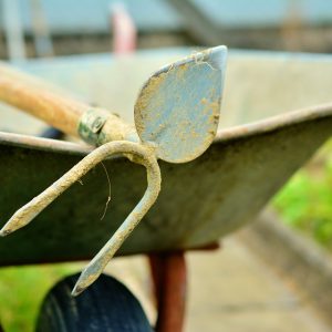 Garden hoe upclose