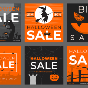 Halloween sale ad