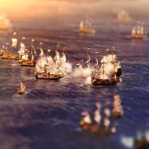 A naval battle in a dream