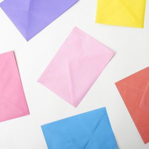 Multicolored envelopes