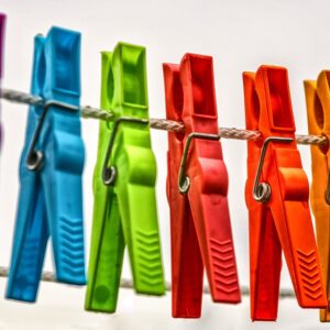 Clothespins of different colors